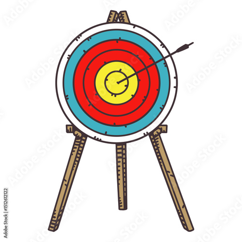 Archery bull's eye sport