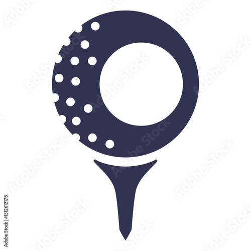 Golfing Ball Circle Monogram