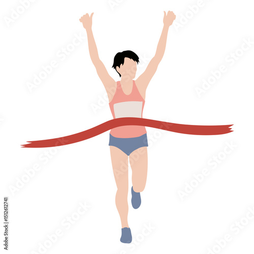 Running flat boy