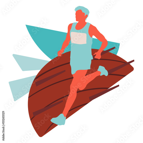 Athlete marathon man people