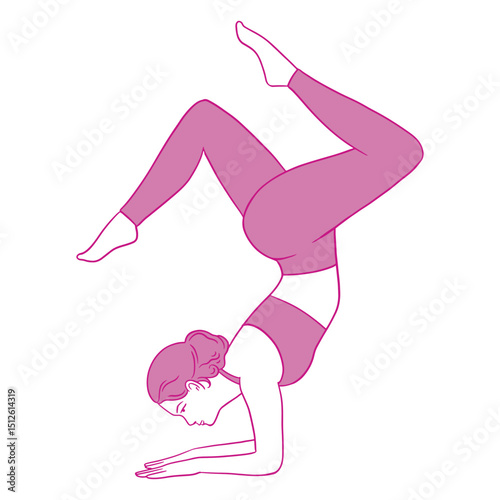 Woman doing a yoga pose