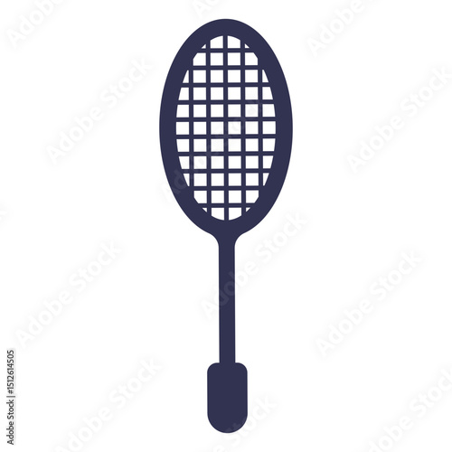 Tennis racquet silhouette