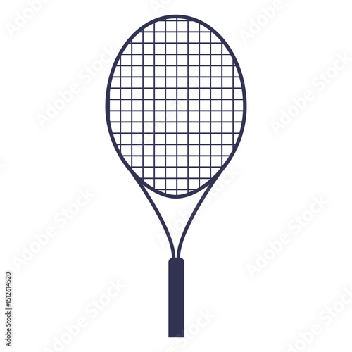 Black tennis racket