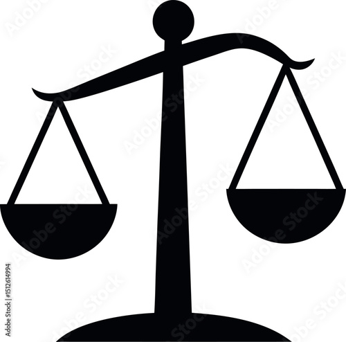 
Law scale vector icon, justice symbol. Modern, simple flat vector illustration for web site or mobile app  Vector