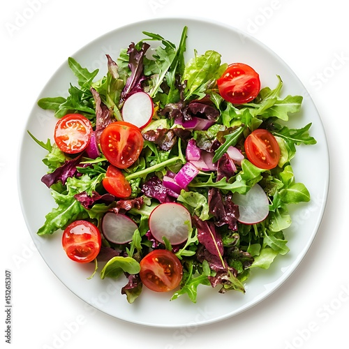 fresh salad with tomatoes