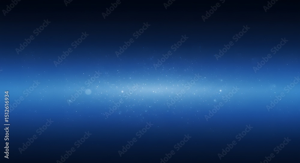Fototapeta premium A serene blue gradient softly illuminated by subtle white particles in a peaceful composition.