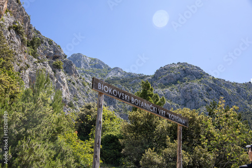 Biokovo national park mountains. Beautiful landscape photography from Makarska, Croatia