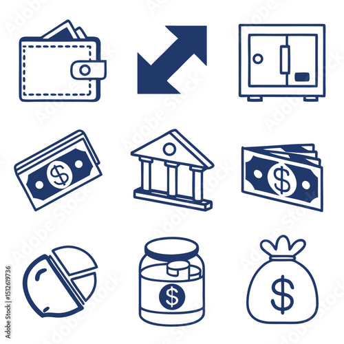 Innovative Money Transfer Arrow Vector