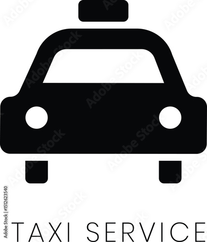 taxi service airport sign sillouette vector isloated on a white background