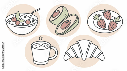Custom Coffee Cup Vector for Morning