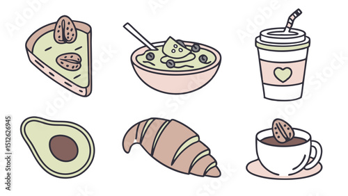 Editable Healthy Breakfast Icon Graphic