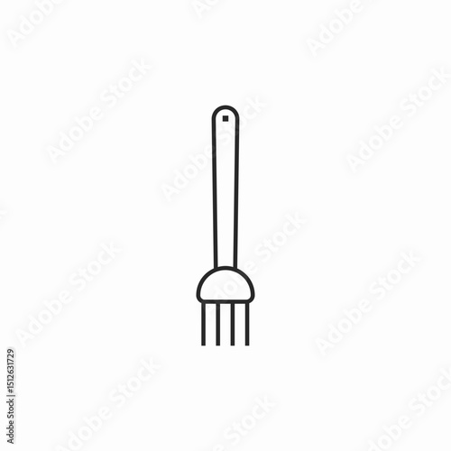 brush silicone kitchen icon sign vector