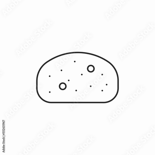cheese food icon sign vector