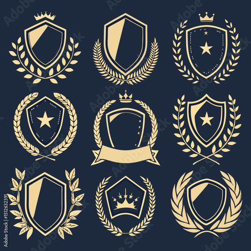 set of shields