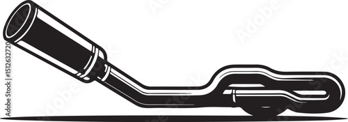 Motorcycle Exhaust Pipe Vector Illustration Design