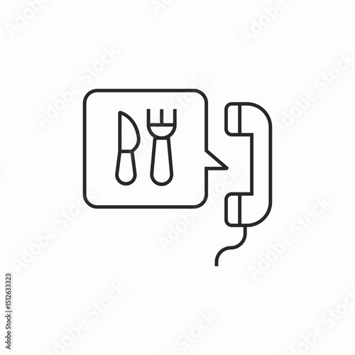 food order icon sign vector