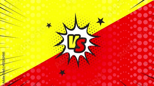 Pop art video style illustration featuring bold 