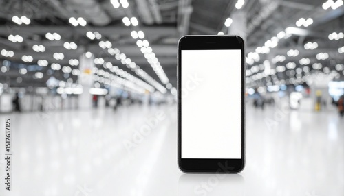 Mockup image of smartphone for advetising photo
