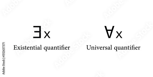 Universal and Existential Quantifier Symbol in Mathematics.