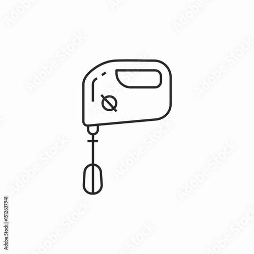 mixer kitchen icon sign vector