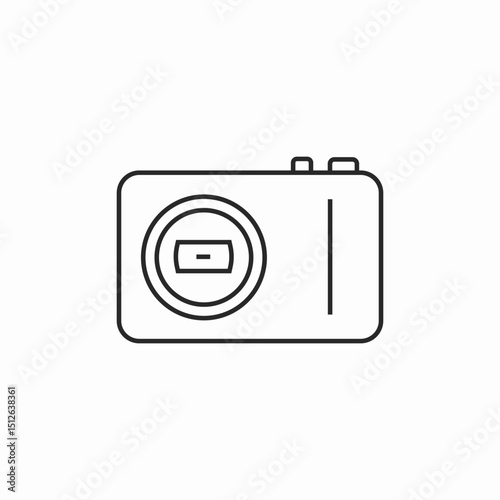 photo camera icon sign vector