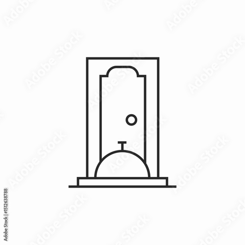 room service icon sign vector