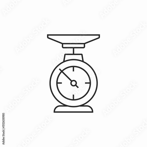 scale kitchen icon sign vector