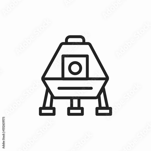 spaceship cosmic icon sign vector