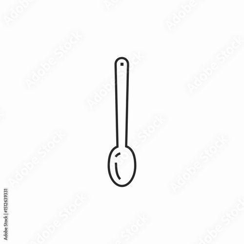 spoon utensil icon sign vector