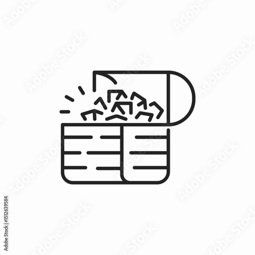 treasure chest icon sign vector