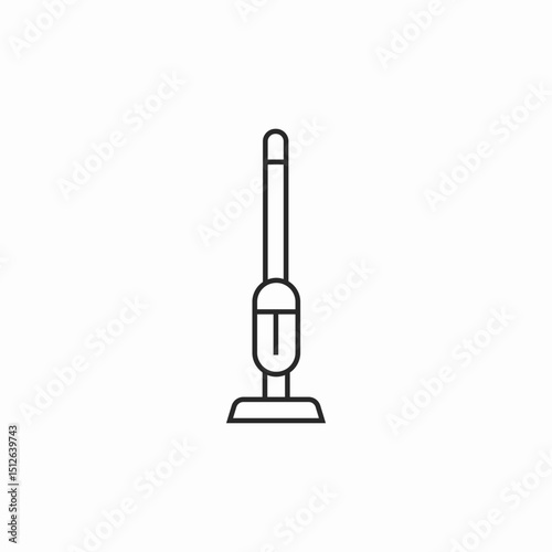 vacuum cleaner stick icon sign vector