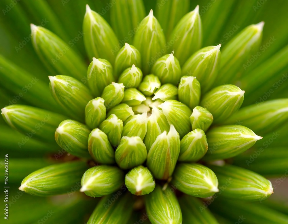 Fototapeta premium Close-up of a young pine cone