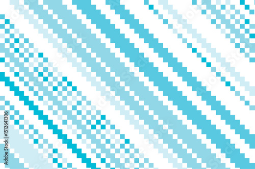 Abstract vector illustration featuring a blue pixelated pattern with diagonal lines. This geometric design creates a visually striking and modern aesthetic for digital projects.