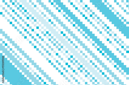 Abstract vector illustration featuring a blue pixelated pattern with diagonal lines. This geometric design creates a visually striking and modern aesthetic for digital projects.