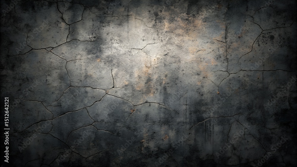 Fototapeta premium grunge light black wall background. Generative AI 
