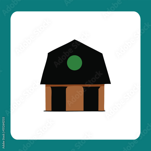 house icon on green button