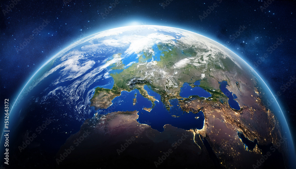 Fototapeta premium planet earth with space