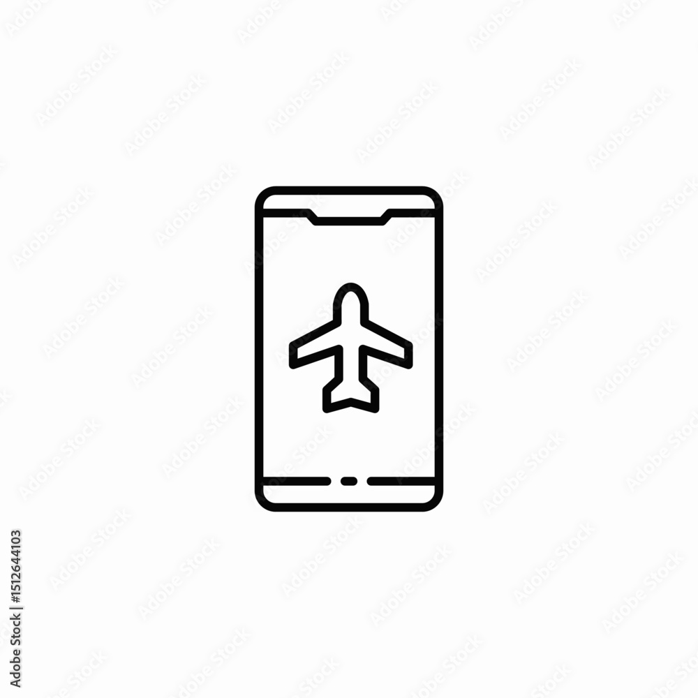 airplane mode icon sign vector airplane mode icon sign vector