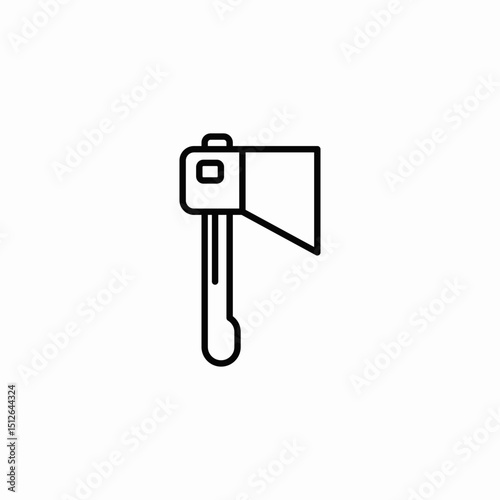 axe hatchet icon sign vector