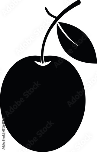 Burdekin Plum Fruit: Silhouetted Australian Native