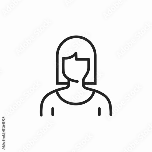 female icon icon sign vector