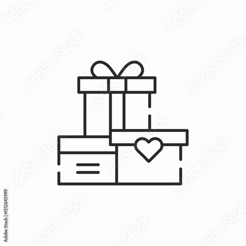 gift boxes icon sign vector