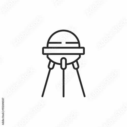 lunar lander icon sign vector