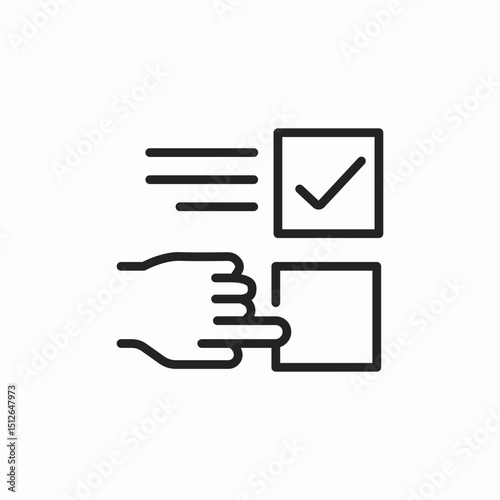 select checkbox icon sign vector