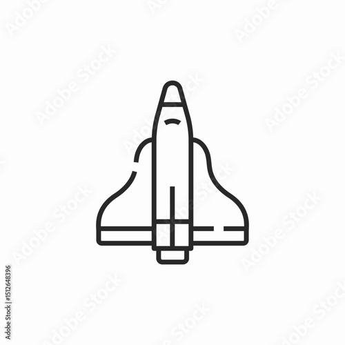 space shuttle icon sign vector
