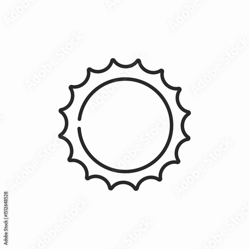 sun shining icon sign vector
