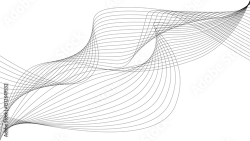 pattern background wavy strings and threads flowy art abstract sound or windy waves black elegant artsy tangle
