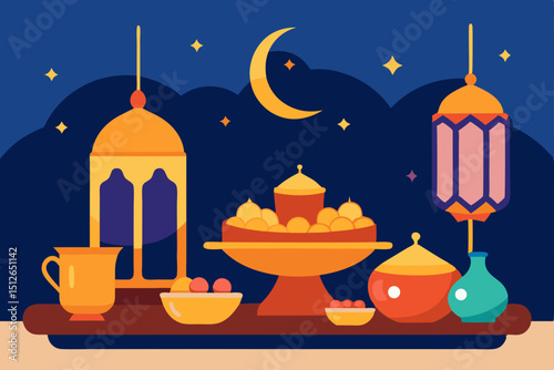 illustration of a candle holder with candles