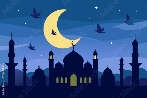 vector illustration of a mosque