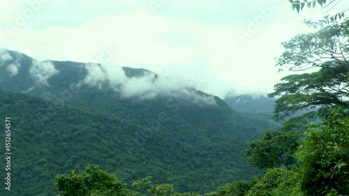 Costa Rica Another angle of the overlook in the Braudio Carrilo National Park rain forest